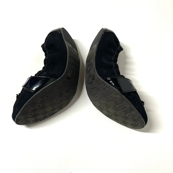 Kate Spade Black Suede NY Shirley Charm Loafer Flat Size 8M - Picture 8 of 8